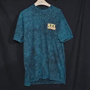 Vtg 90's Center Cut Made in USA KOOL Crewneck - BlueBlack - Sz XL*